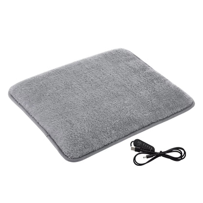 USB Electric Heated Seat Cushion with 4 Heat & Timer Settings – Portable Warm Chair Pad for Car, Office & Home